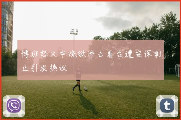博班怒火中烧欲冲击看台遭安保制止引发热议